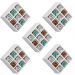 Kit 05 Nichos Porta Toalhas 09 Lugares 40x40cm Branco G01 - Gran Belo