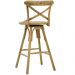 Kit 06 Banquetas Bistrô Gourmet Para Cozinha Blair Base Giratória Oak G04 - Gran Belo