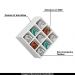 Kit 08 Nichos Porta Toalhas 09 Lugares 40x40cm Branco G01 - Gran Belo