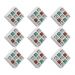 Kit 09 Nichos Porta Toalhas 09 Lugares 40x40cm Branco G01 - Gran Belo