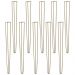 Kit 10 Pés de Metal 90 CM Hairpin Legs Aparador e Mesa de Canto Dourado G41