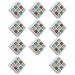 Kit 11 Nichos Porta Toalhas 09 Lugares 40x40cm Branco G01 - Gran Belo