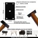 Kit 12 Chapinhas Chapa Reta Fixação Pés Palito Rosca 5/16 Preto G59