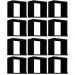 Kit 12 Nichos Organizador 30x30cm Preto G01 - Gran Belo