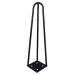 Kit 12 Pés de Metal 25 CM Hairpin Legs Mesas de Centro Puffs Preto G41