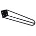 Kit 12 Pés de Metal 25 CM Hairpin Legs Mesas de Centro Puffs Preto G41