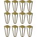 Kit 12 Pés de Metal 25 CM Hairpin Legs Rack e Puffs Dourado G41