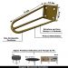 Kit 12 Pés de Metal 25 CM Hairpin Legs Rack e Puffs Dourado G41