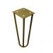 Kit 12 Pés de Metal 25 CM Hairpin Legs Rack e Puffs Dourado G41