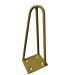 Kit 12 Pés de Metal 25 CM Hairpin Legs Rack e Puffs Dourado G41
