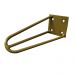 Kit 12 Pés de Metal 25 CM Hairpin Legs Rack e Puffs Dourado G41