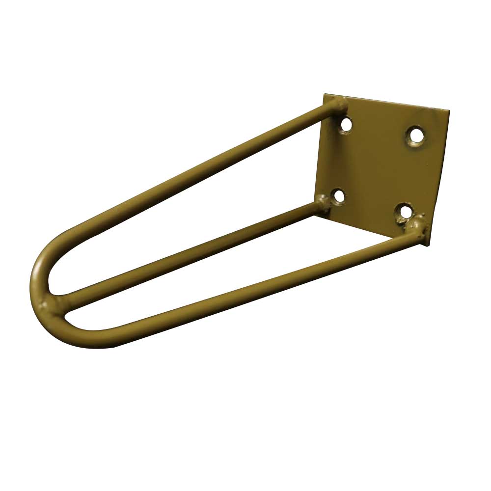 Kit 12 Pés de Metal 25 CM Hairpin Legs Rack e Puffs Dourado G41