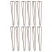 Kit 12 Pés de Metal 60 CM Hairpin Legs Mesa de Canto Aparador Bronze G41