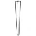 Kit 12 Pés de Metal 60 CM Hairpin Legs Mesa de Canto Aparador Preto G41