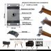 Kit 14 Chapinhas Chapa Elevada Fixação Pés Palito Rosca 5/16 Zincado G59