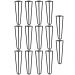 Kit 14 Pés de Metal 25 CM Hairpin Legs Mesas de Centro Puffs Preto G41