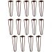 Kit 14 Pés de Metal 25 CM Hairpin Legs Rack e Puffs Bronze G41