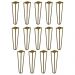 Kit 14 Pés de Metal 25 CM Hairpin Legs Rack e Puffs Dourado G41