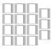 Kit 15 Nichos Organizador 30x30cm Branco G01 - Gran Belo