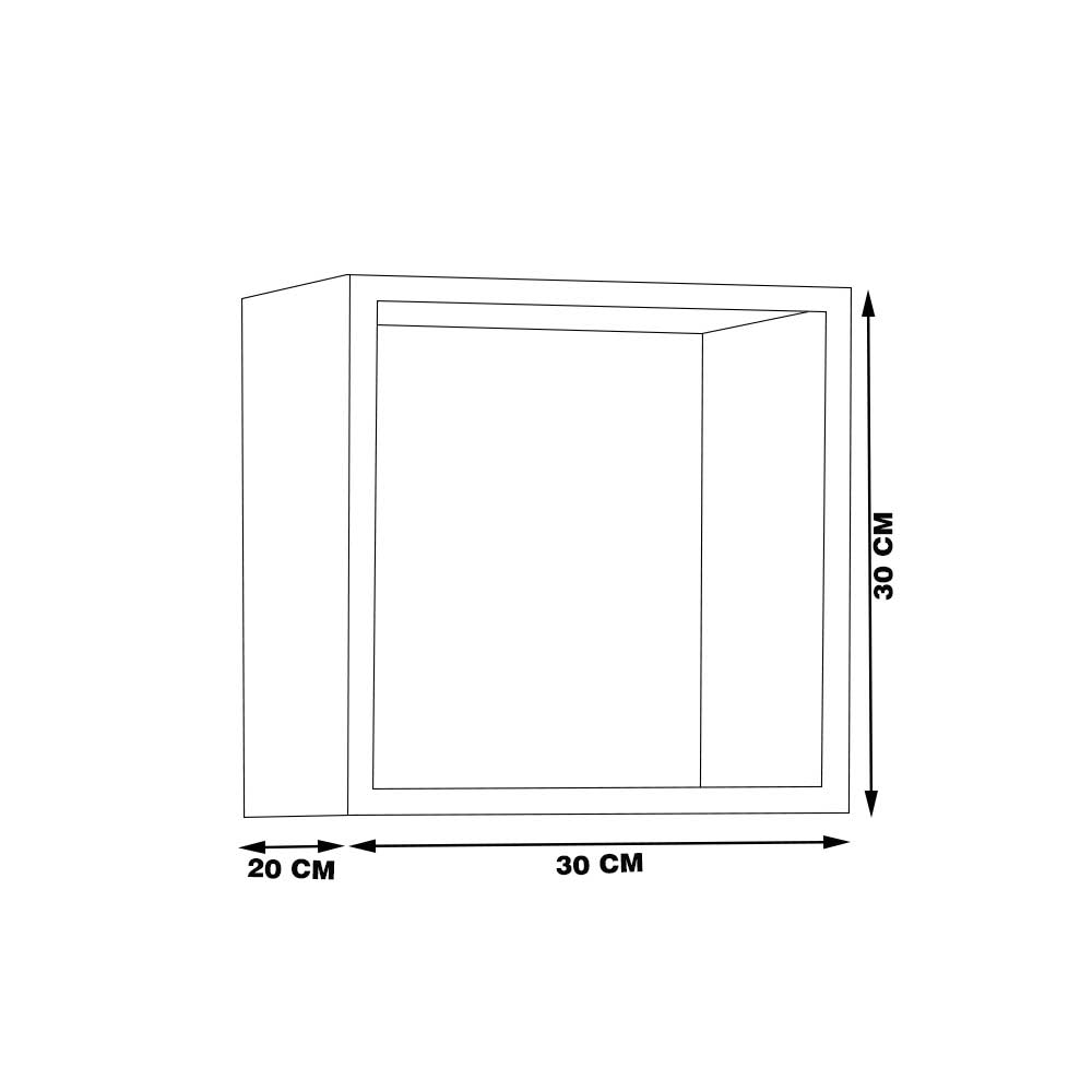 Kit 15 Nichos Organizador 30x30cm Branco G01 - Gran Belo