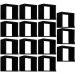Kit 15 Nichos Organizador 30x30cm Preto G01 - Gran Belo