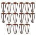 Kit 16 Pés de Metal 15 CM Hairpin Legs Mesas de Centro Puffs Bronze G41
