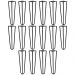 Kit 16 Pés de Metal 25 CM Hairpin Legs Mesas de Centro Puffs Preto G41