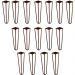 Kit 16 Pés de Metal 30 CM Hairpin Legs Mesa de Canto Rack e Puffs Bronze G41