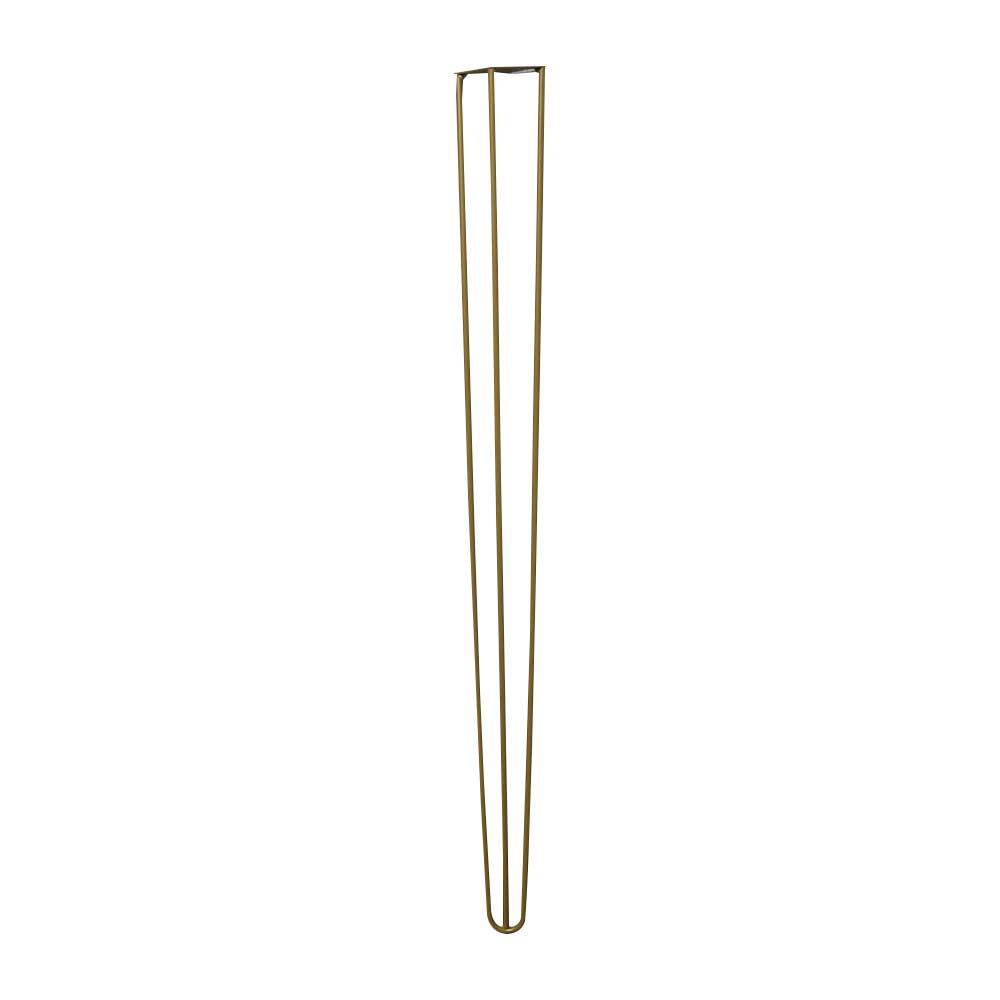 Kit 16 Pés de Metal 90 CM Hairpin Legs Aparador e Mesa de Canto Dourado G41