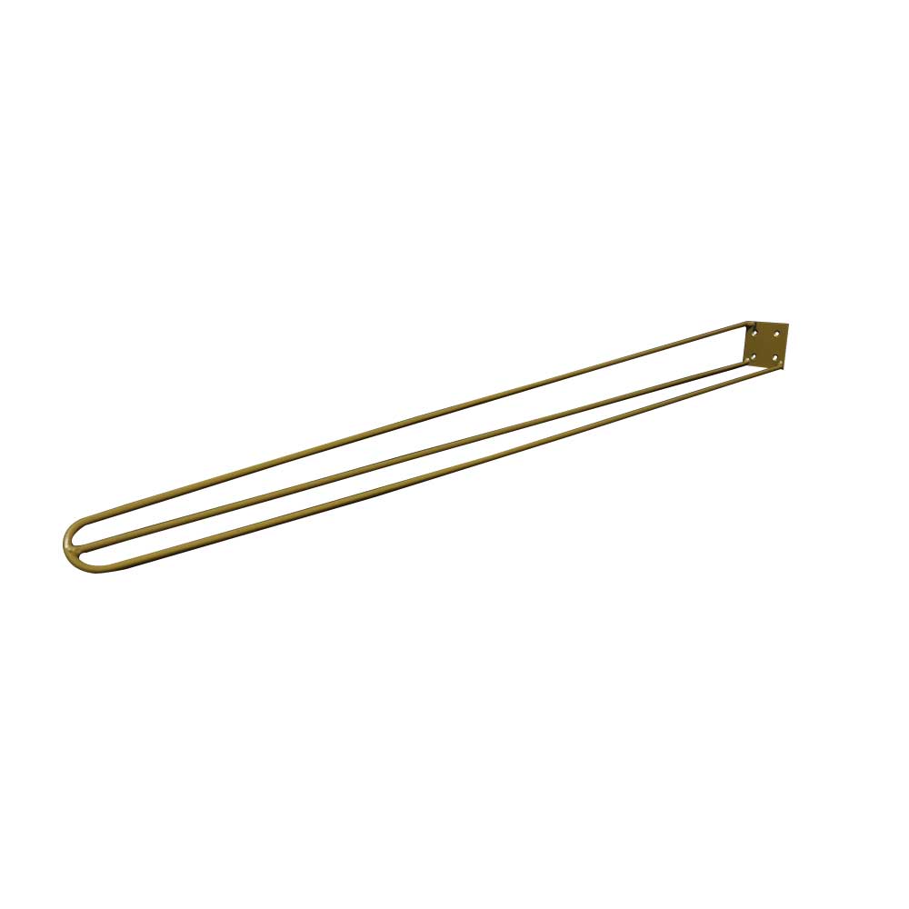 Kit 16 Pés de Metal 90 CM Hairpin Legs Aparador e Mesa de Canto Dourado G41