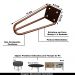 Kit 18 Pés de Metal 15 CM Hairpin Legs Mesas de Centro Puffs Bronze G41