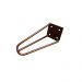 Kit 18 Pés de Metal 15 CM Hairpin Legs Mesas de Centro Puffs Bronze G41
