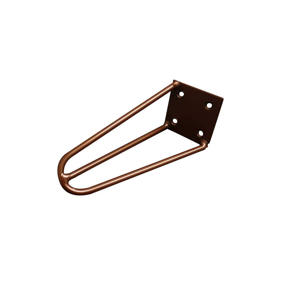 Kit 18 Pés de Metal 15 CM Hairpin Legs Mesas de Centro Puffs Bronze G41