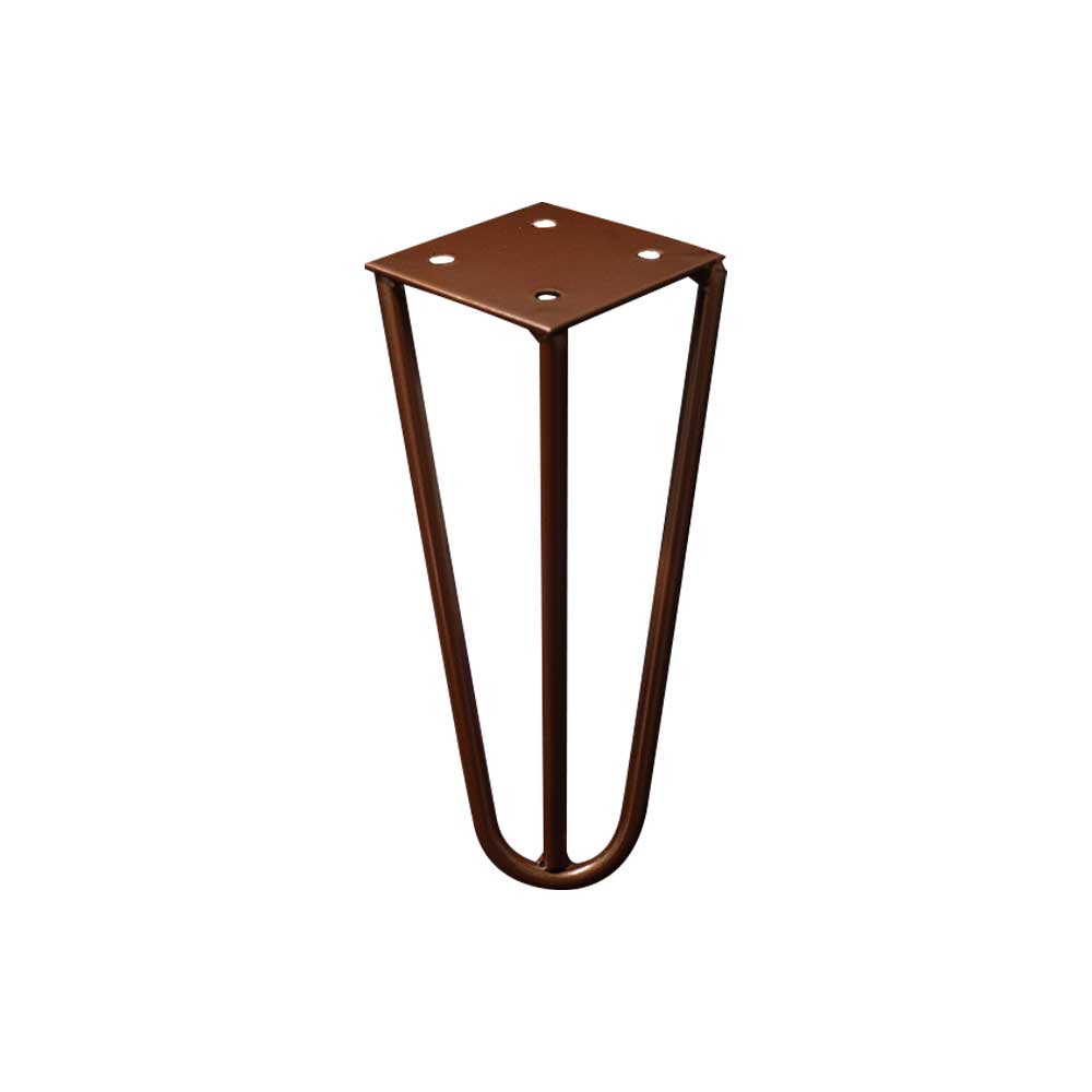 Kit 18 Pés de Metal 15 CM Hairpin Legs Mesas de Centro Puffs Bronze G41