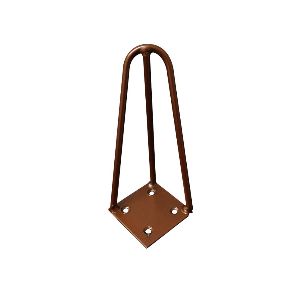 Kit 18 Pés de Metal 15 CM Hairpin Legs Mesas de Centro Puffs Bronze G41