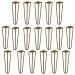 Kit 18 Pés de Metal 25 CM Hairpin Legs Rack e Puffs Dourado G41