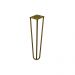 Kit 18 Pés de Metal 25 CM Hairpin Legs Rack e Puffs Dourado G41