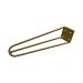Kit 18 Pés de Metal 25 CM Hairpin Legs Rack e Puffs Dourado G41