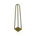 Kit 18 Pés de Metal 25 CM Hairpin Legs Rack e Puffs Dourado G41