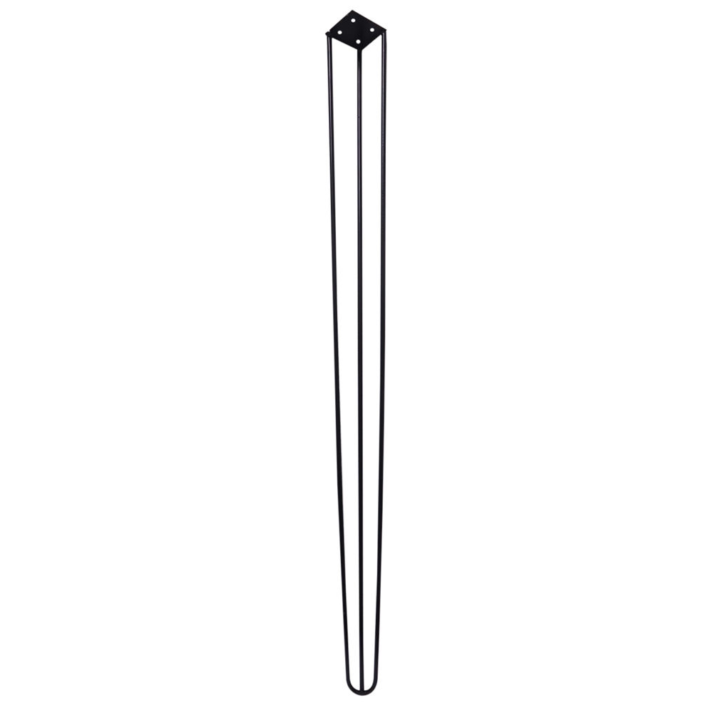 Kit 18 Pés de Metal 90 CM Hairpin Legs Aparador e Mesa de Canto Preto G41
