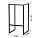 Kit 2 Banqueta Decorativa Billie Base Bronze Veludo Cinza G41 - Gran Belo