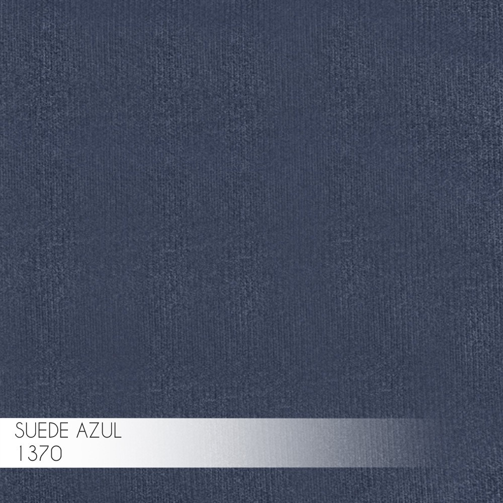 Kit 2 Banqueta Decorativa Billie Base Gold Suede Azul Marinho - Gran Belo