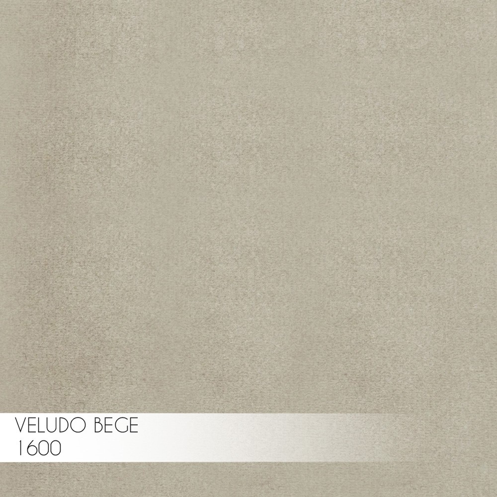Kit 2 Banqueta Decorativa Kathy Base Preta Veludo Bege G41 - Gran Belo