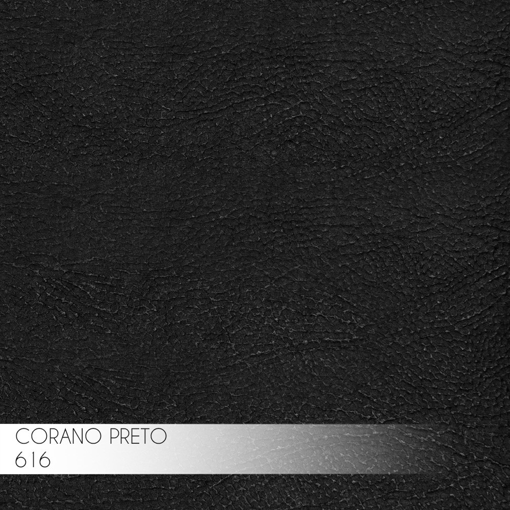 Kit 2 Banqueta Decorativa Rubel Base Bronze PU Sintético Preto G41 - Gran Belo