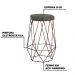 Kit 2 Banqueta Decorativa Rubel Base Bronze Suede Cinza G41 - Gran Belo