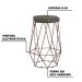 Kit 2 Banqueta Decorativa Rubel Base Bronze Veludo Cinza G41 - Gran Belo