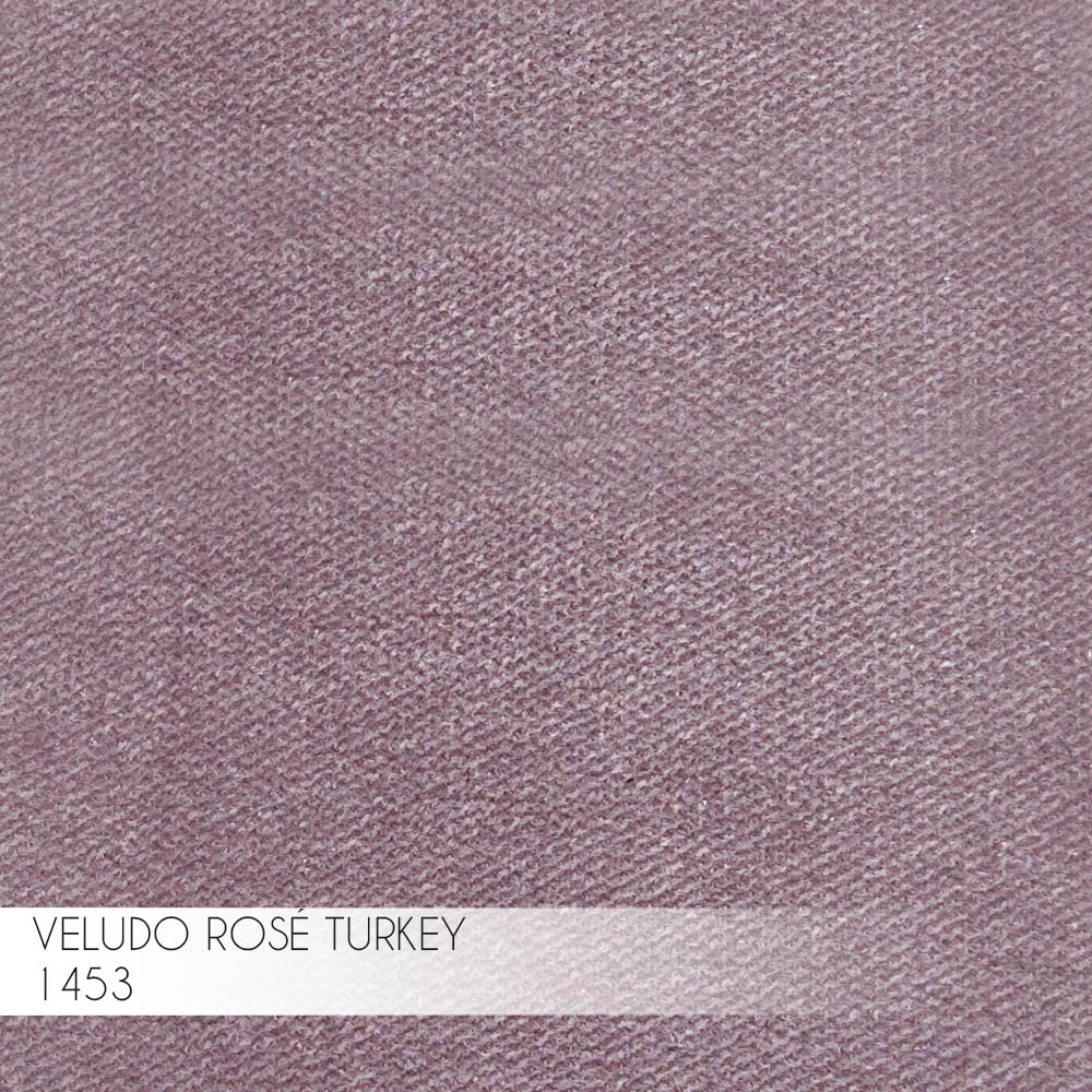 Kit 2 Banqueta Decorativa Selena Base Preta Veludo Rosê G41 - Gran Belo