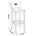 Kit 2 Banquetas Decorativas Sala de Jantar Dora com Estofado Linho Bege G42 - Gran Belo