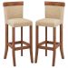 Kit 2 Banquetas Decorativas Sala de Jantar Milena Linho Bege G42 - Gran Belo