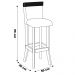 Kit 2 Banquetas Decorativas Sala de Jantar Milena Linho Bege G42 - Gran Belo